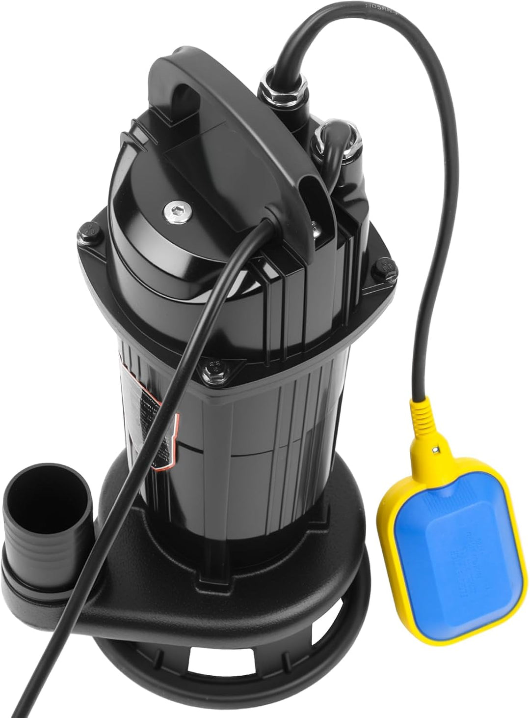 Schmutzwasserpumpe mit integriertem Schwimmerschalter, Abwassertauchpumpe Tauchpumpe 1100W, 10000 L/