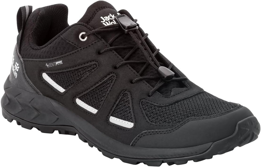 Jack Wolfskin Herren Woodland 2 Vent Low M Walking-Schuh 40.5 EU Schwarz, 40.5 EU Schwarz