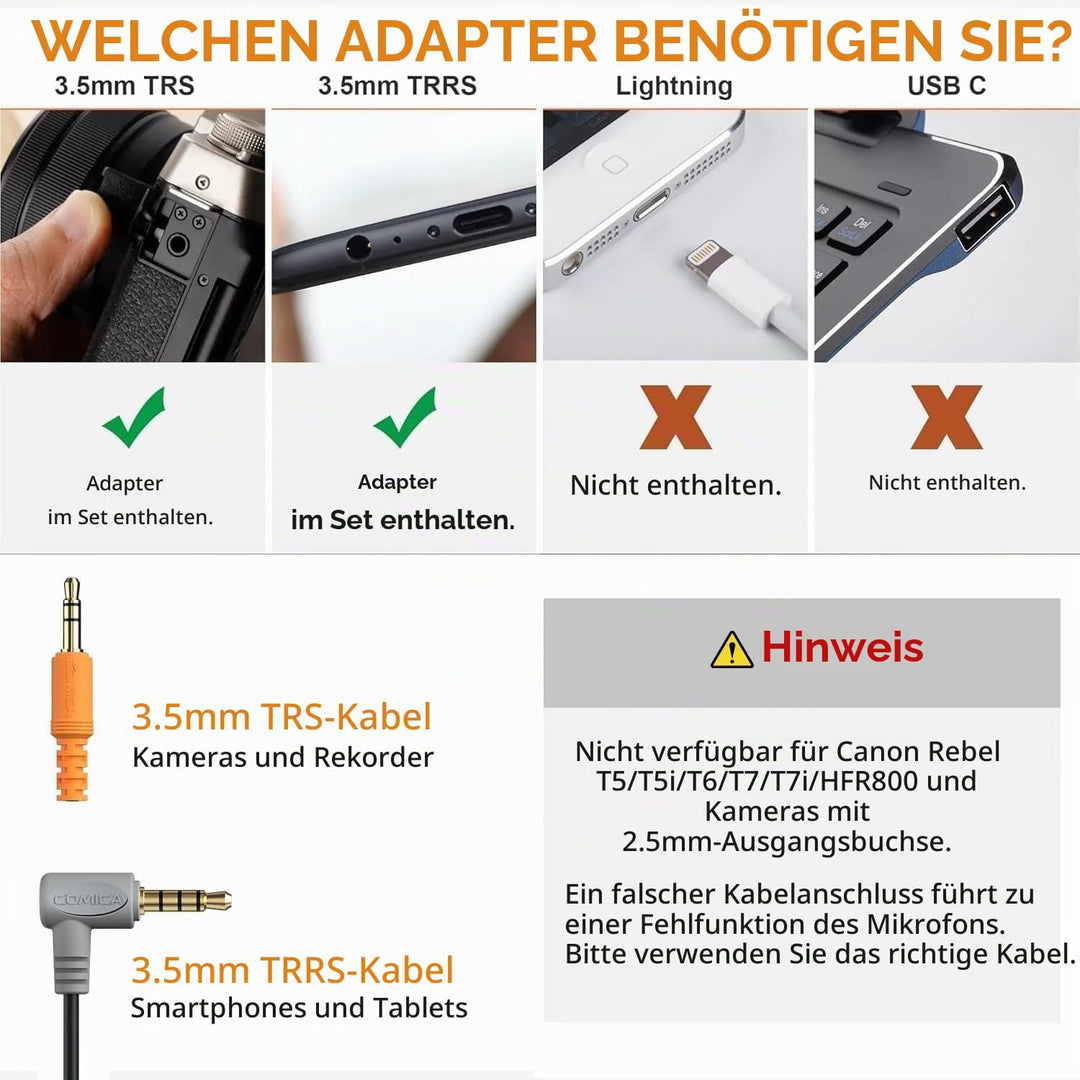 comica Kamera Mikrofon,CVM-VM10II Richtmikrofon Cardioid Shotgun Video Camcorder Mikrofon für Canon,