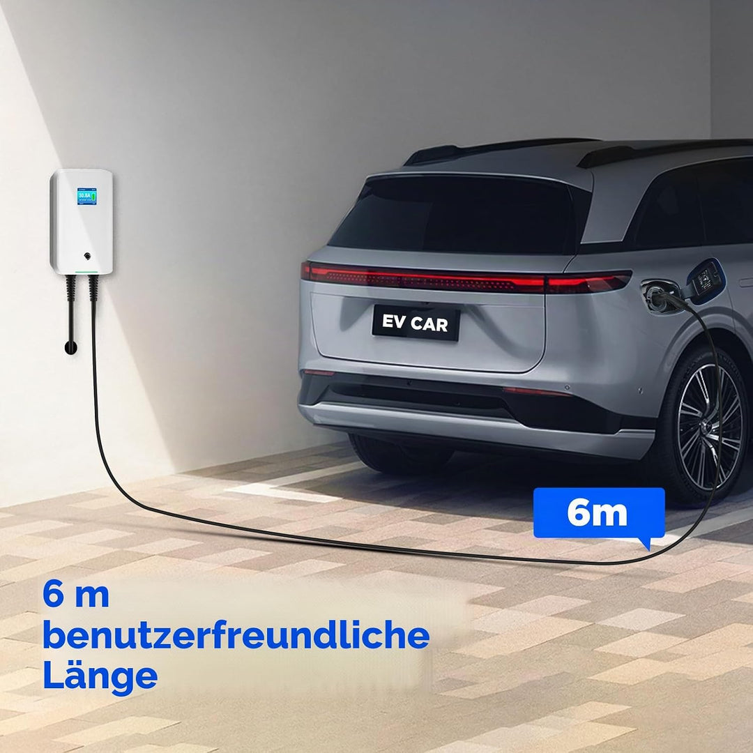 Morec 11kw ev Ladegerät 16A Dreiphasig EV Ladestation Wallbox EU Standard Typ 2 IEC 62196-2 Stecker