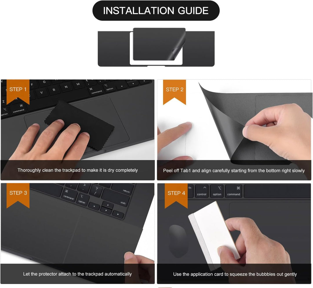 Handballenauflage, kompatibel mit 2023 MacBook Pro 16 Zoll M3 Chip A2991 Trackpad-Schutzhülle für 20