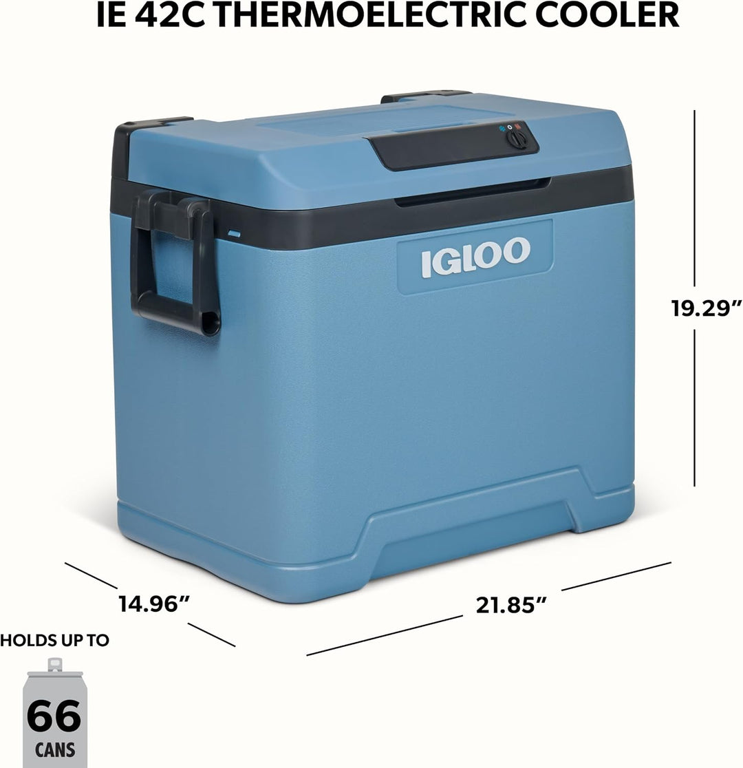 IGLOO IP42C Passiv‑Kühlbox 42l eisblau – robuste Thermobox für Camping 44 L Blau, 44 L Blau