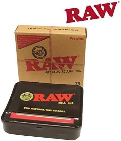 RAW Automatische Zigarettendrehmaschine, Metall, Schwarz, 79 mm, Klappe, Drehmaschine