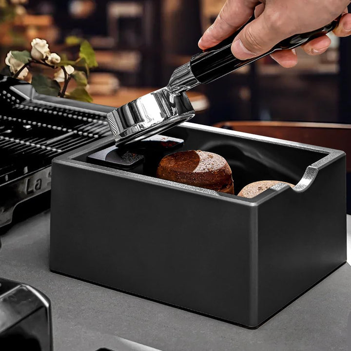 Abklopfbehälter für Siebträger - Abschlagbehälter für Siebträger, Espresso Knock Box für Kaffeesatz,