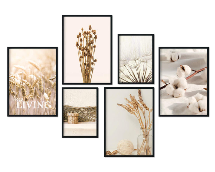 bilderreich Premium Poster Set Deko Bilder Wohnzimmer Modern | Schlafzimmer Bild für die Wand | ohne
