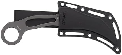 Schrade SCH111 Unisex – Erwachsene Neck Knife Taschenmesser, Silber, one Size