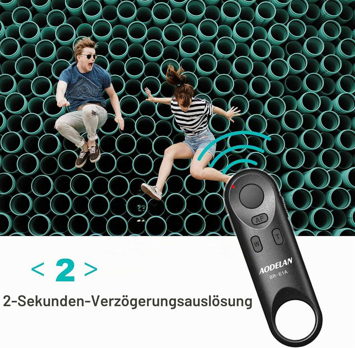 AODELAN Bluetooth Fernauslöser BR-E1A Wireless Shutter Kabelloser Fernbedienung für Canon EOS R, EOS