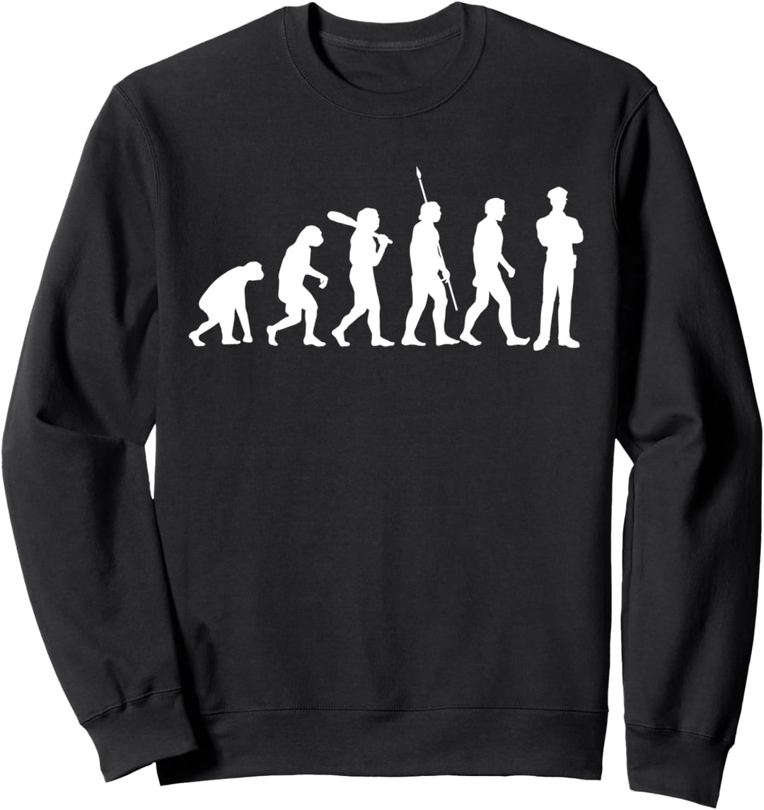 Polizisten Evolution Polizeibeamter Polizeidienst Lustiges Sweatshirt