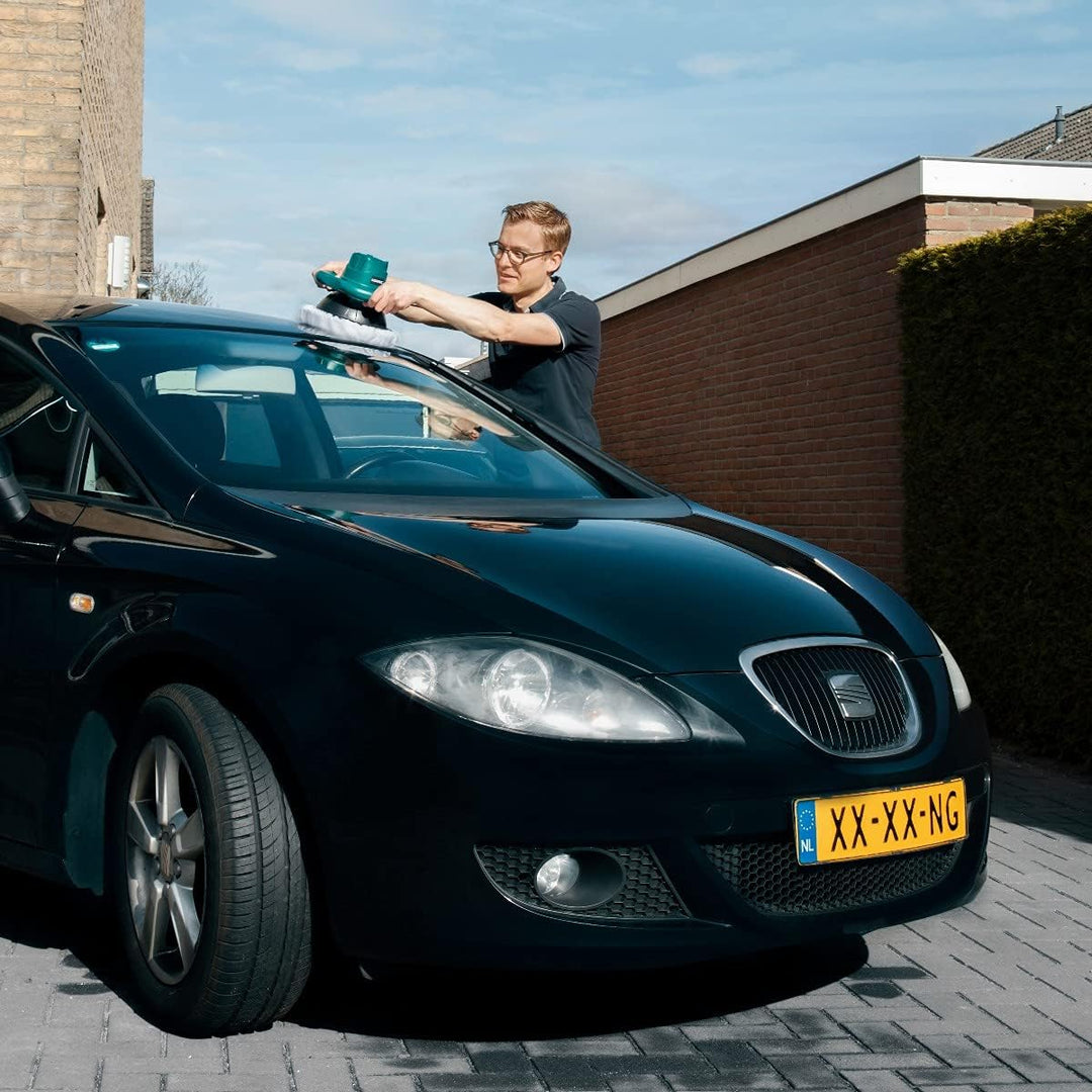 VONROC Exzenter Poliermaschine Auto Set elektrisch - Auto Zubehör Politur zum Kratzer entfernen, Aut