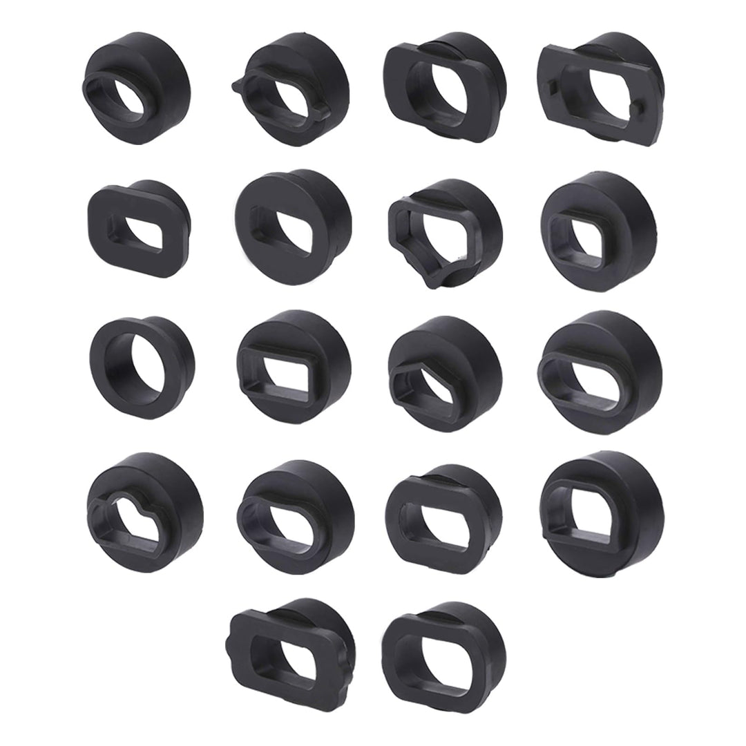 18PCS Walnussbläser-Adapter für HTS558 Walnuss-Sand DE-Kohle-Reiniger, Automotive Walnussbläser-Rein