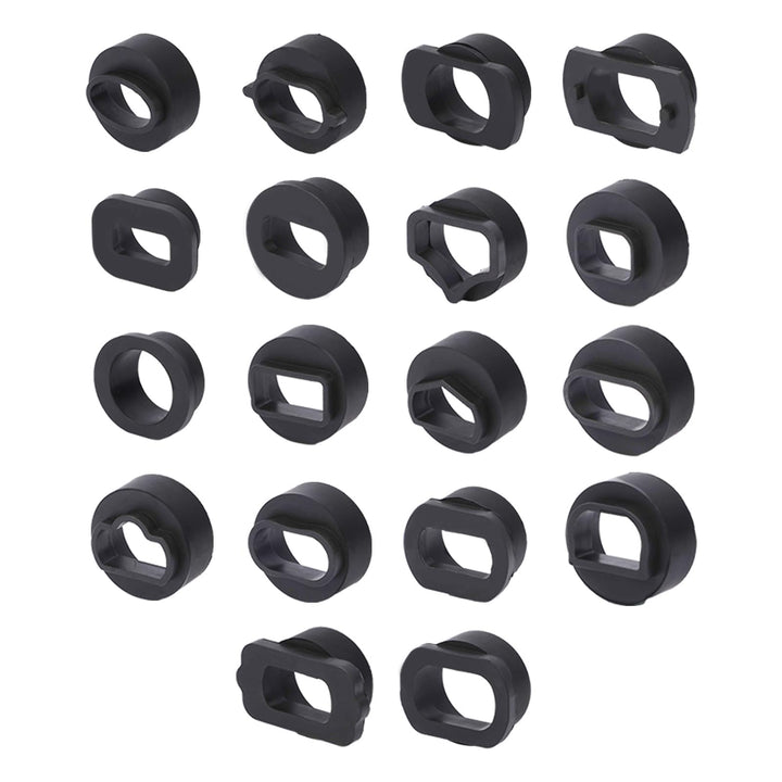18PCS Walnussbläser-Adapter für HTS558 Walnuss-Sand DE-Kohle-Reiniger, Automotive Walnussbläser-Rein