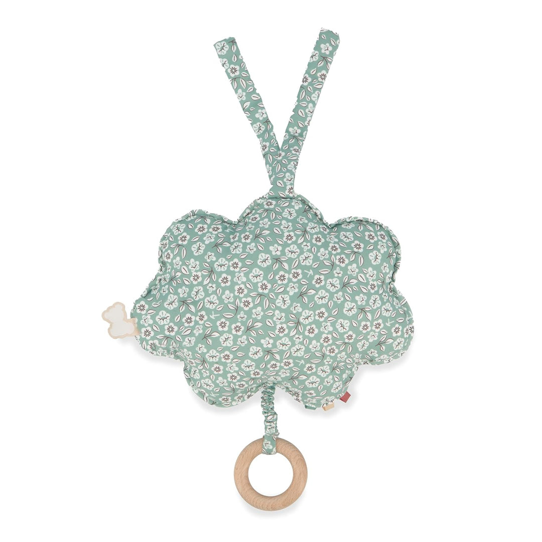 Kaloo - Petites Chansons - Spieldose aus Stoff und Holz - Musikalisches Kissen 15 cm - Kinderlied „U