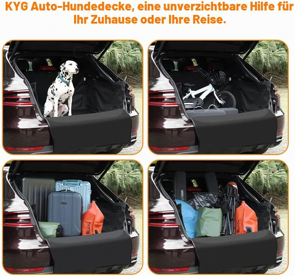 KYG Abdeckplane für Kofferraum Auto Futter für Haustiere copribaule Wasserdicht Sitzbezug Universal