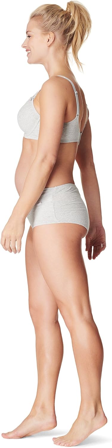Noppies Gepolsterter Still-BH Cotton Melange - Farbe: Grey Melange - Grösse: E70