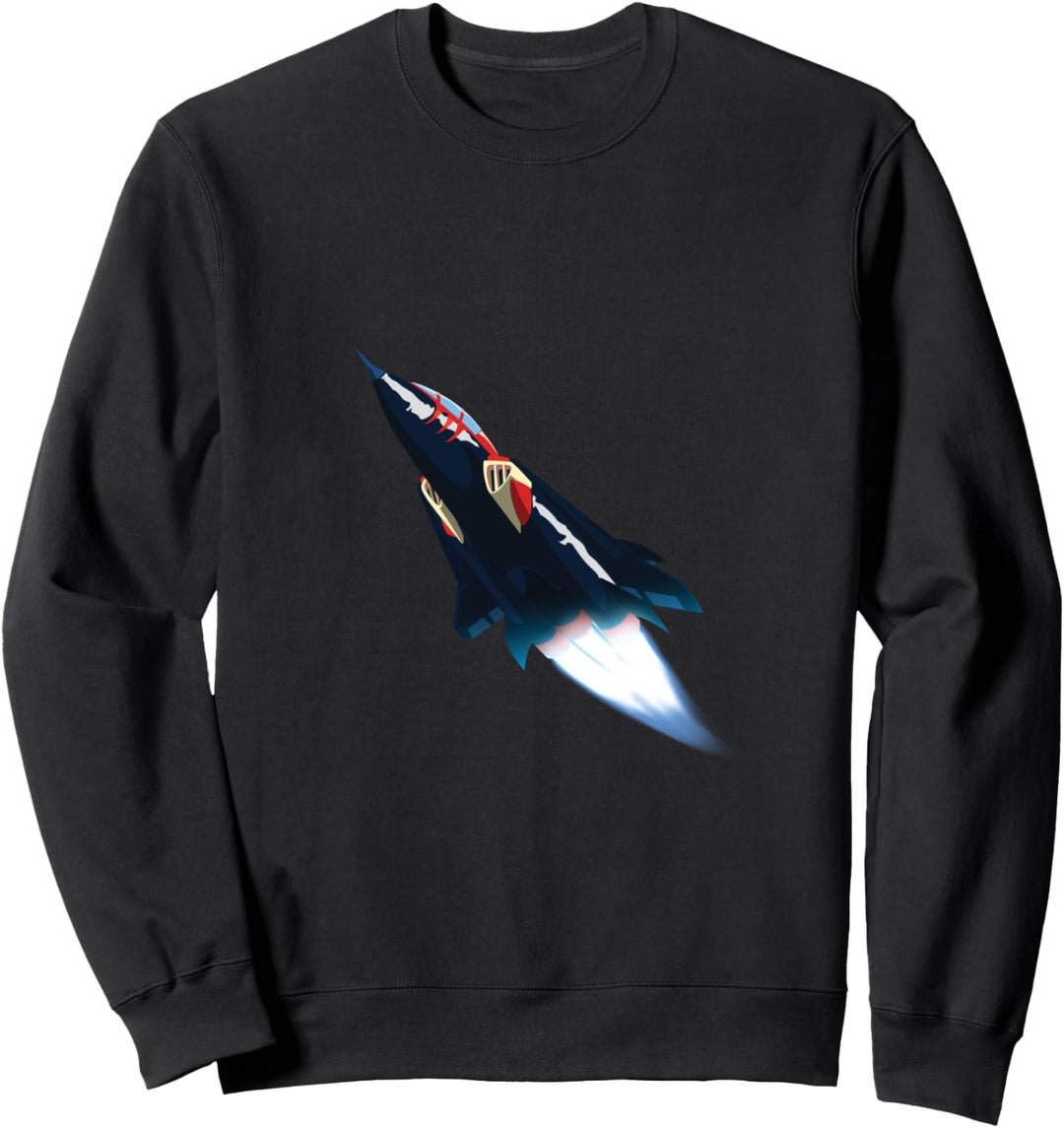 Turbokat Swat-Kat Flugzeug alte Cartoons Sweatshirt