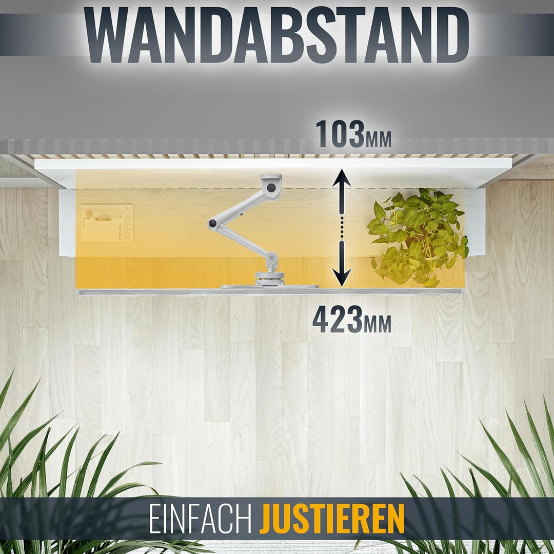 RICOO TÜV geprüfte TV Wandhalterung Fernseher Schwenkbar für 15-37 Zoll, Universal TV Halterung S212
