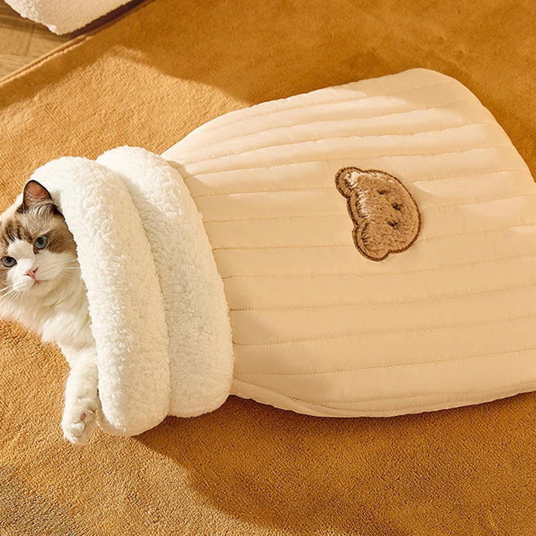 Cat Winter Sleeping Bag Warm Pet Bed, Schlafsack Für Katzen, Katzenschlafsack, Weiche Und Bequeme Ka