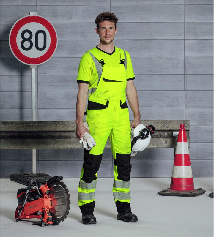 Würth MODYF Warnschutz T-Shirt Fluo EN 20471 5XL Gelb Anthrazit, 5XL Gelb Anthrazit