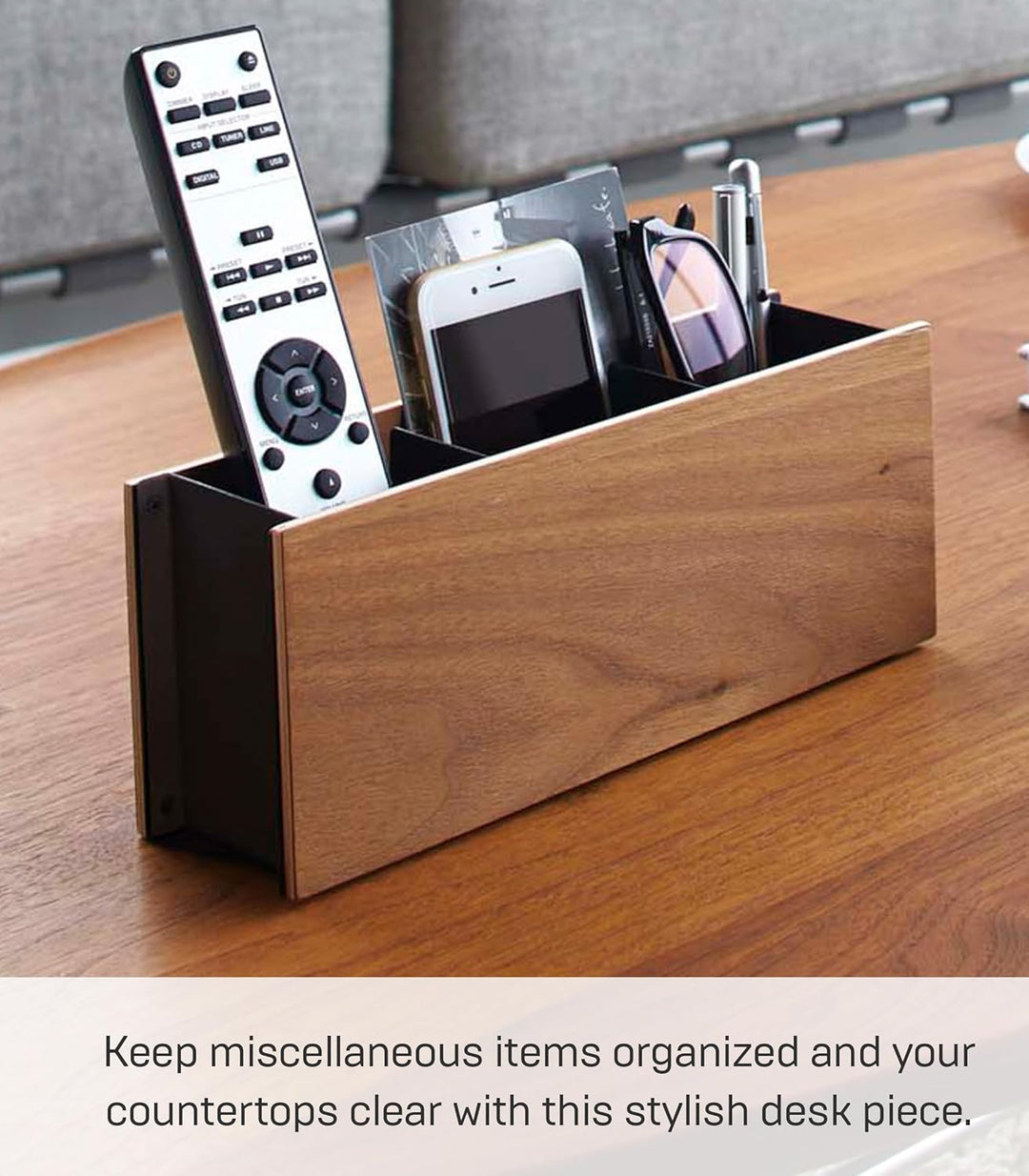Pen & Remote Rack - Rin - brown Schwarz, Schwarz