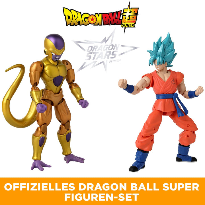 BANDAI - Dragon Stars Figuren - Dragonball Super - 17cm - Battle Pack - Golden Freezer vs Super Saiy