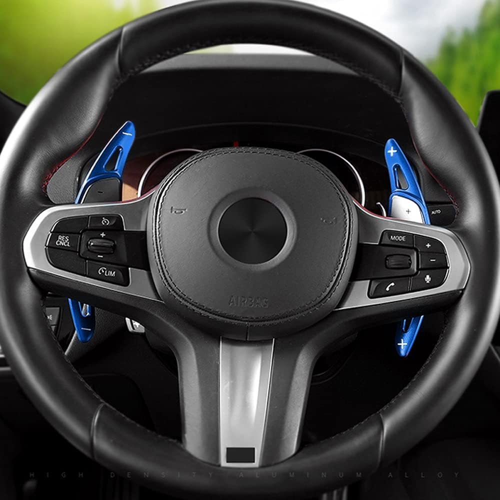 HIBEYO 2 Stücke Lenkrad Schaltwippen Verlängerung Paddles Lenkrad für BMW 5er G30 G31 G38 7er G11 G1