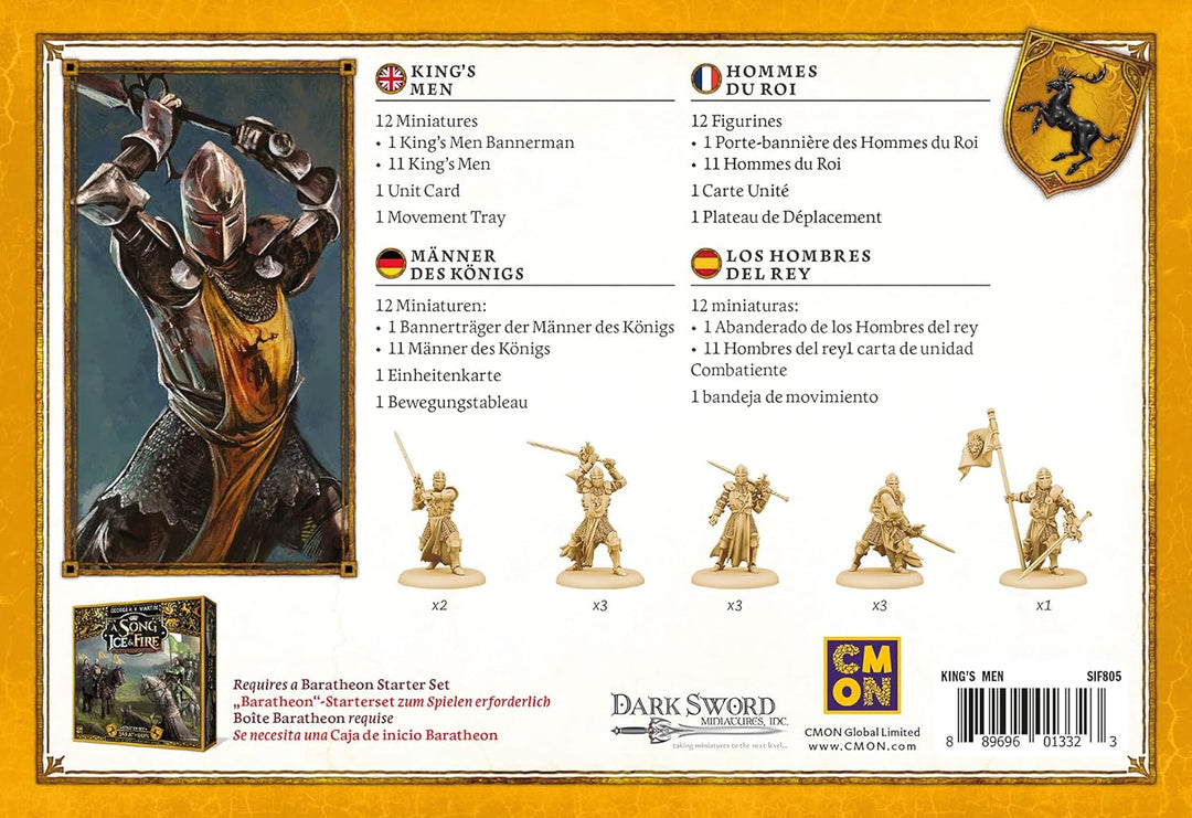 CMON | A Song of Ice & Fire – Männer des Königs | Erweiterung | Tabletop | 2 Spieler | Ab 14+ Jahren