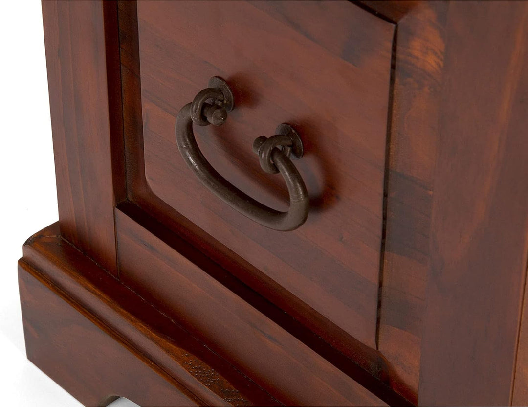 Woodkings® Holztruhe mit Deckel Catana Pinie Massivholz braun Echtholz rustikal Wohnzimmer Möbel Flu