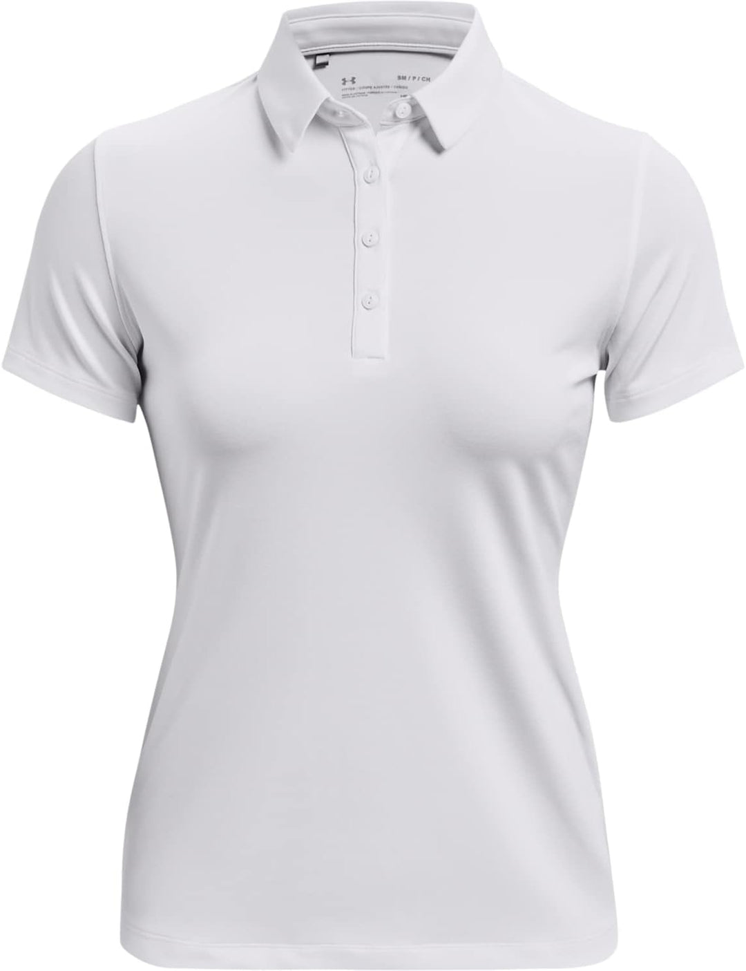 Under Armour Damen Zinger Short Sleeve Golf Polo Short-Sleeve Polos, White-metallic Silver