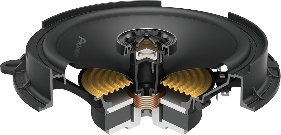 PIONEER TS-Q160F-FD 16,5 cm (6,5") 2-Wege Koaxiallautsprecher für Ford &amp; Mazda (350W max., 50W RMS),