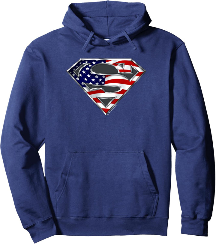 Superman All-American Solid Shield Pullover Hoodie