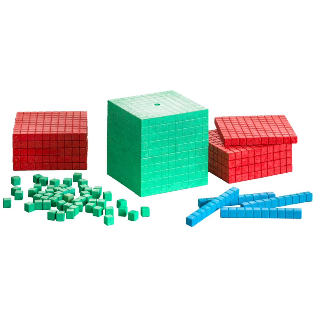 WISSNER R39578.M00 aktiv Lernen-Montessori Dienes Grundsortiment zum Dezimalrechnen 121 Teile-RE-Woo