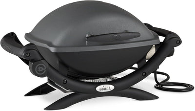 Weber Q2400 Elektrogrill, 55 x 39 cm, Dunkelgrau, Single