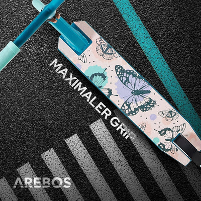 Arebos Stunt Scooter Tretroller | ABEC-9 Kugellager | inkl. Ständer | Alu Trittbremse | für Kinder u