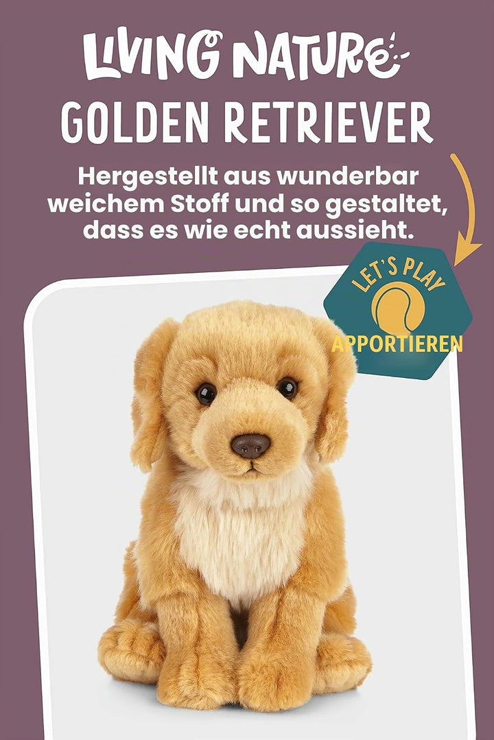 Living Nature Soft Toy - Stofftier Golden Retriever (20cm)