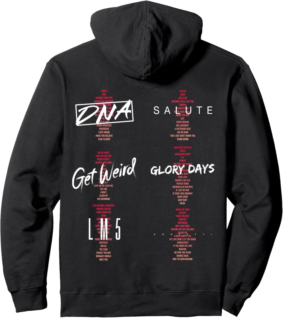 Little Mix – Ten Year Gradient Tracklist Front Back Print Pullover Hoodie