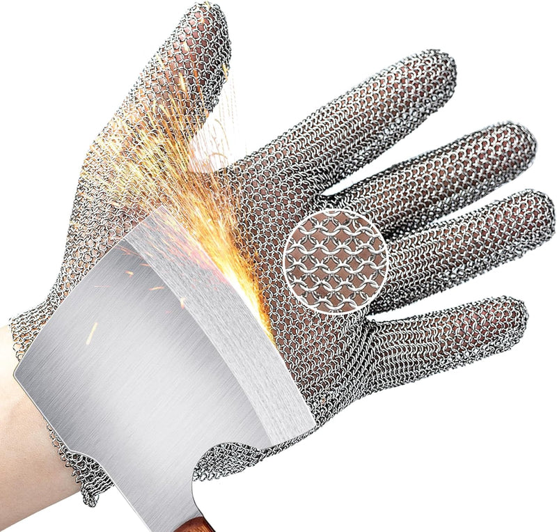 Schwer kettenhandschuh metzger Schnittschutzhandschuhe schnittfeste edelstahl handschuh für Lebensmi