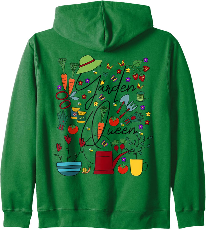 Gartenkönigin Gartenprinzessin Garten Chefin Garden Queen Kapuzenjacke