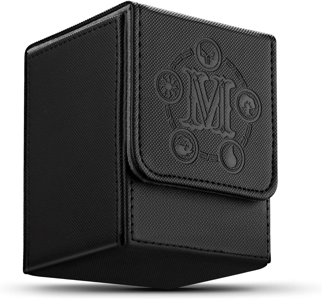 Card Deck Box für MTG Karten Aufbewahrungsbox hält über 100 einzeln Karten, Mikrofaser-Innenfutter K