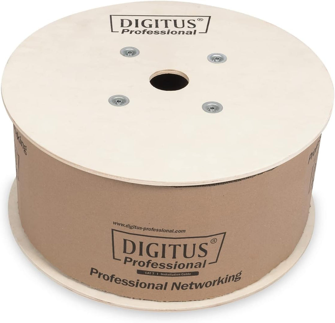 DIGITUS 305 m Cat 6 Netzwerkkabel - F-UTP Simplex - BauPVO Eca - LSZH Halogenfrei - 250 MHz Kupfer A