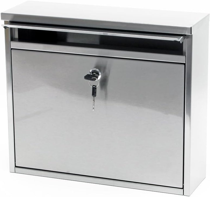 Briefkasten Postkasten Edelstahl Wandbriefkasten Mailbox Design V13