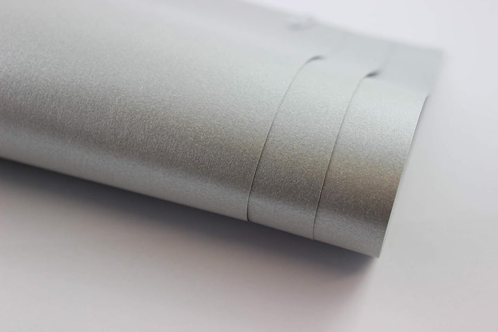Top Lamination Laminiertechnik Perlmutt-Silber Metallic-Papier 50 Blatt DIN A4 (210 x 297 mm) 120g/m