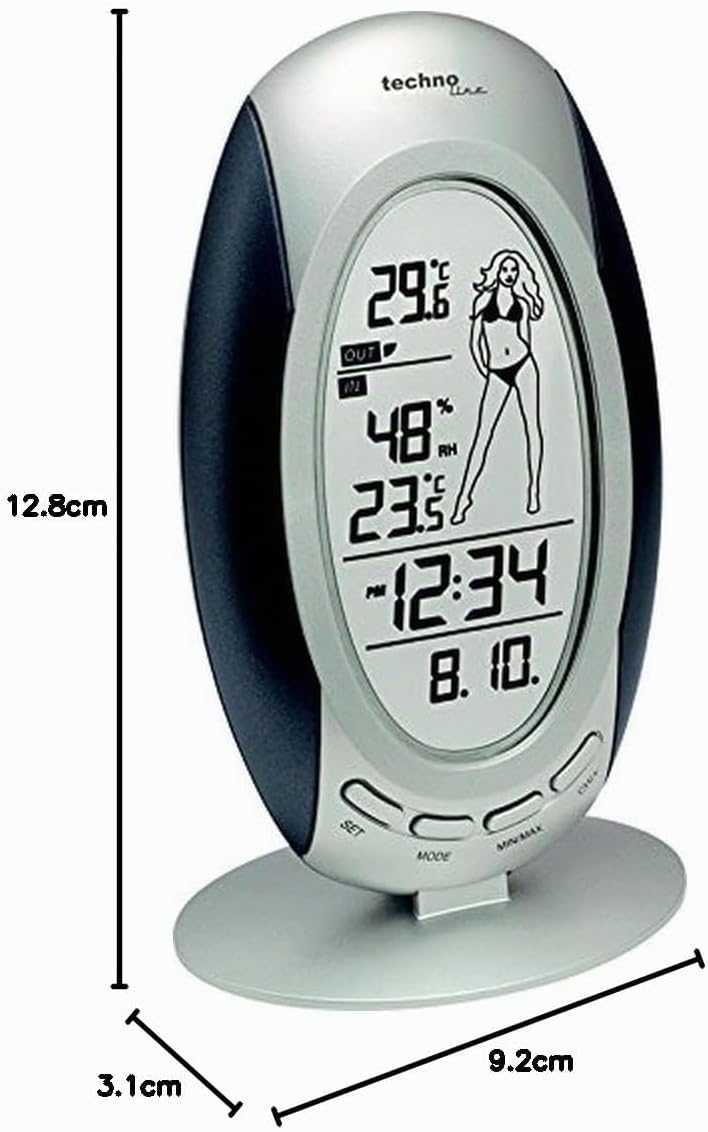 Wetterstation SMADH WS 9723-IT mit Vorhersage von Wettersituation, Anzeige von Wettertendenz und,Inn