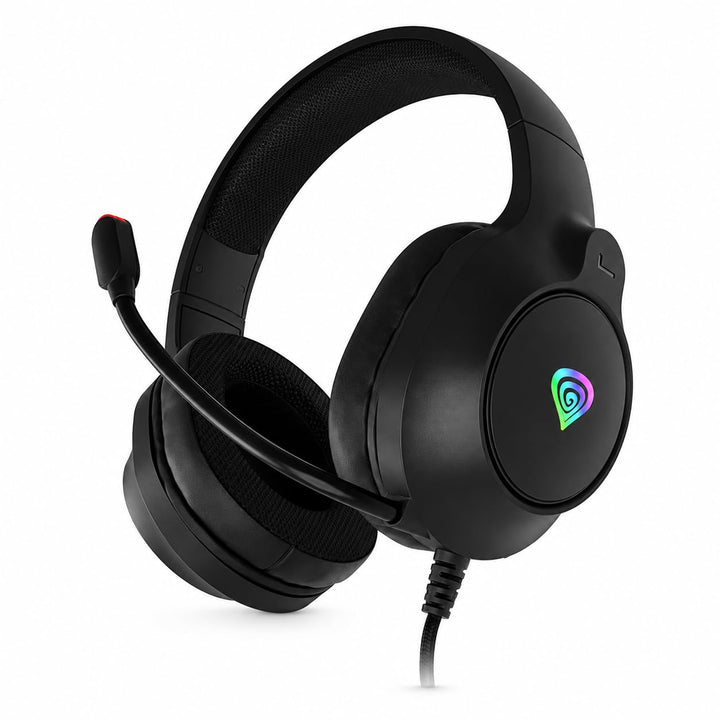 Genesis Neon 213 RGB Gaming Headset, Over-Ear Kopfhörer mit Mikrofon, 50mm Treiber, LED Beleuchtung,