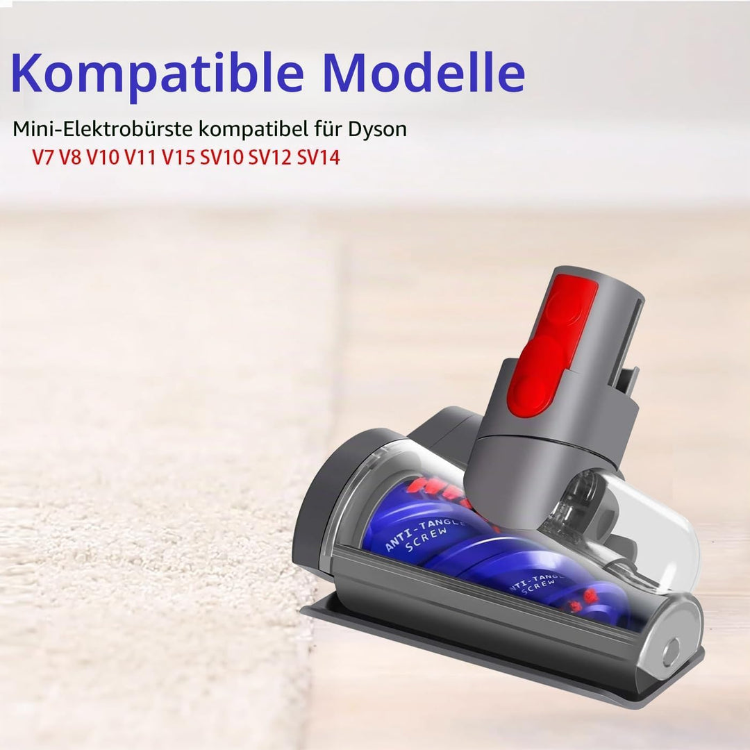 Mini Elektrobürste für Dyson V7 V8 V10 V11 V15 Staubsauger, Mit Anti-Verwicklungsfunktion Zubehör En