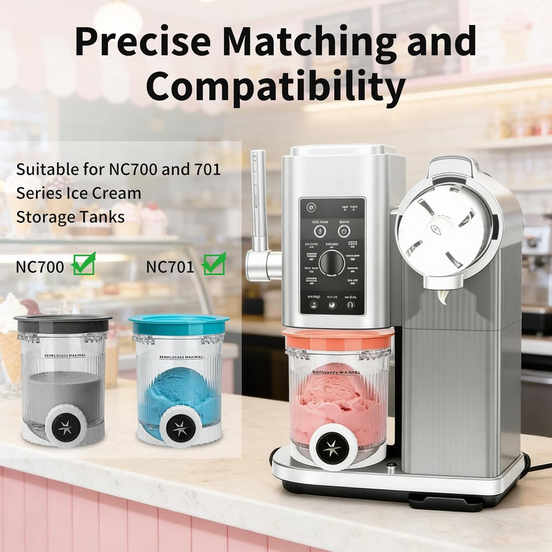 Ersatzbehälter Kompatibel mit Ninja Swirl Creami NC700 NC701 Serien,Behälter für Ninja Creami Eismas