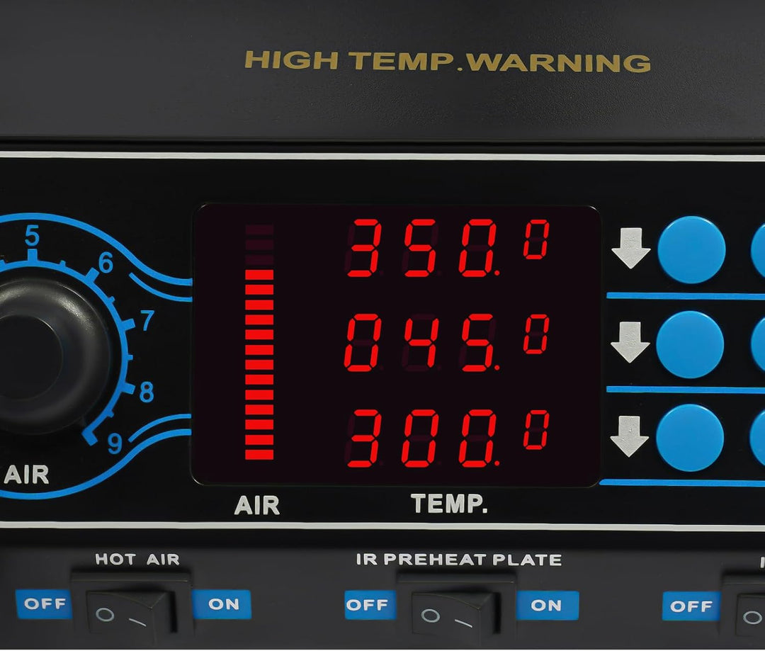 Heissluft Lötstation mit einstellbarer Temperatur 100-480℃,automatisch Standby 212 ° F,1200W,Einstel