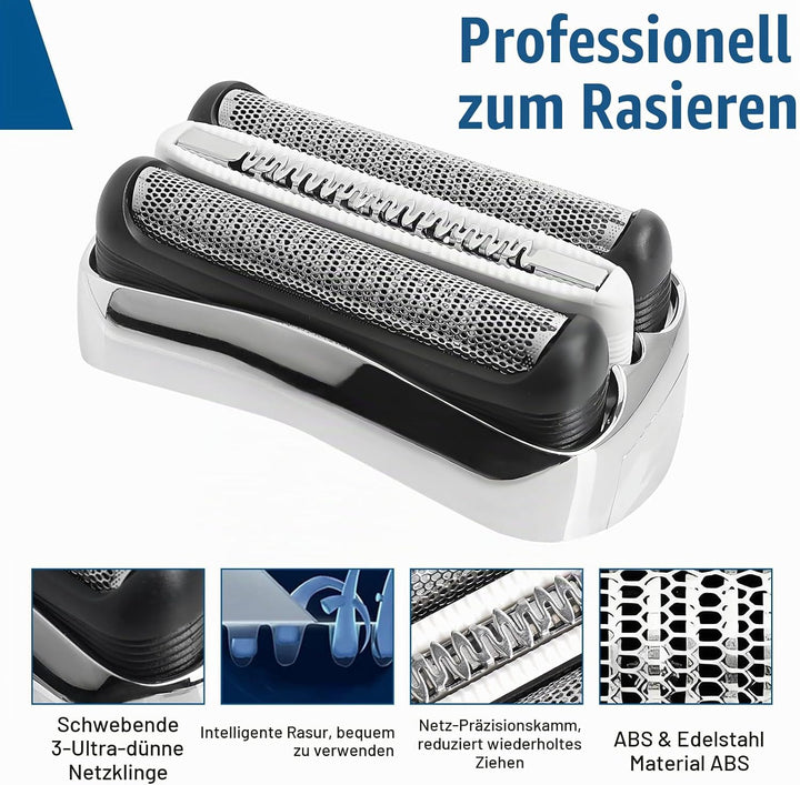 2 Stück Series 3 Scherkopf 32S Ersatzrasierkopf Kompatibel mit Series 3 Männer Rasierer Scherkopf Ra