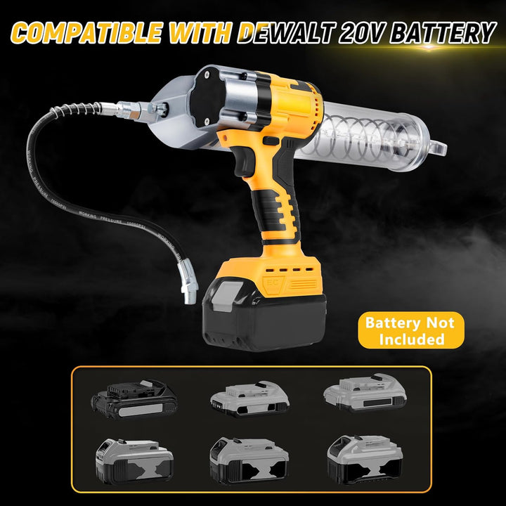 Schnurlose Fettpresse Kompatibel für Dewalt 20V MAX Akku, Bürstenlose 13000 PSI Professionelle Elekt