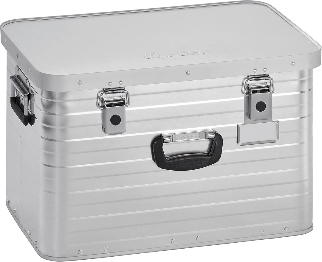 Enders Alubox 63 L mit Schloss Set - Aluminium Box 1 mm Wandstärke, spritzwasserdicht, stapelbar - A
