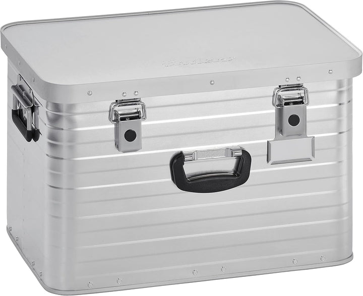 Enders Alubox 63 L mit Schloss Set - Aluminium Box 1 mm Wandstärke, spritzwasserdicht, stapelbar - A